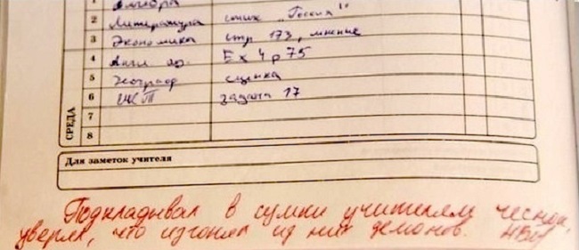 30 смешных записей в школьных дневниках, которые рассмешили даже родителей.